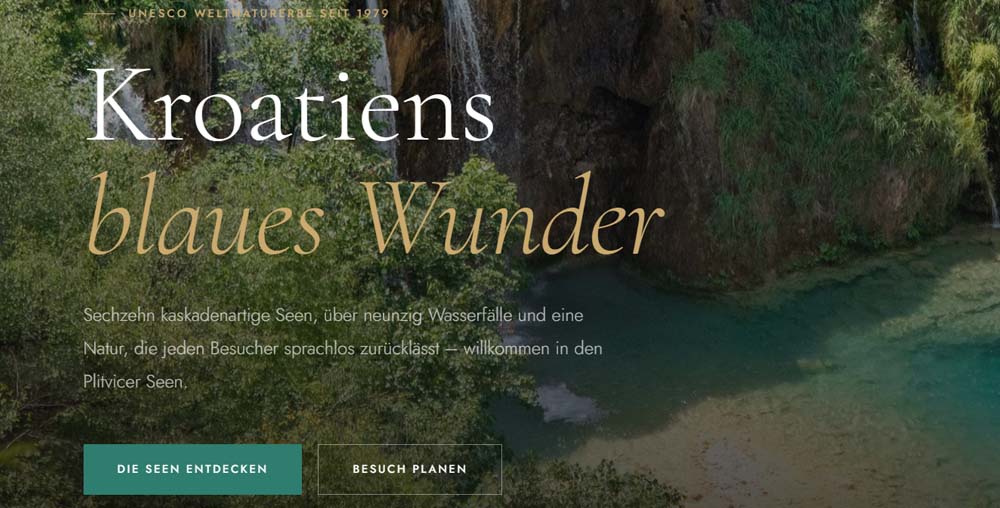 Plitvicer Seen Reiseguide Screenshot